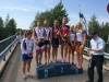 Tuulikki Laakkonen ja Heidi Onger ajoivat SM-paritempossa pronssille. Edellään CCH:n ja HyPy:n parit.